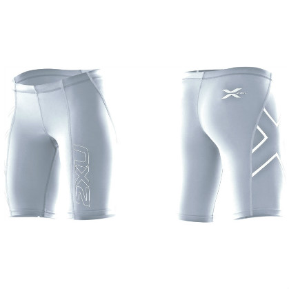 2XU Compressie short wit dames 2XUWA1932WHT/WHT